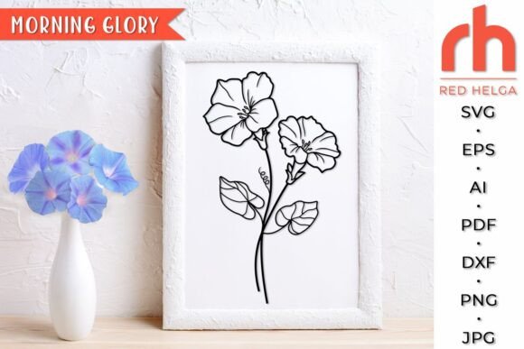 Download Morning Glory SVG, Virgo Flower Cut File - Premium Resources