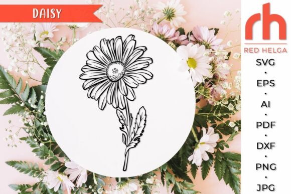 Download Daisy SVG, Aries Birth Flower Cut File - Premium Resources